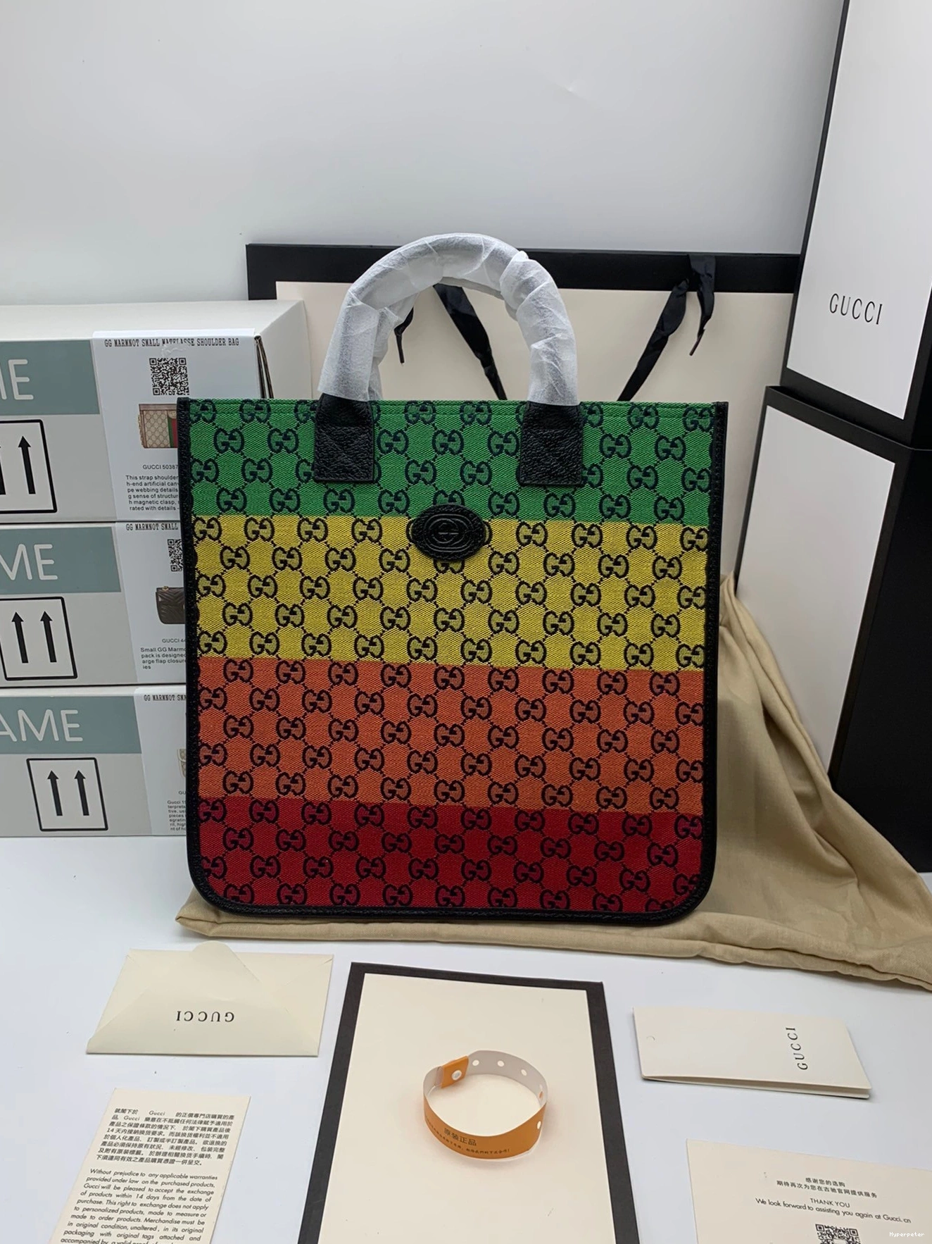 Hyper Peter Multicolor Gucci Children's tote bag GG 0727